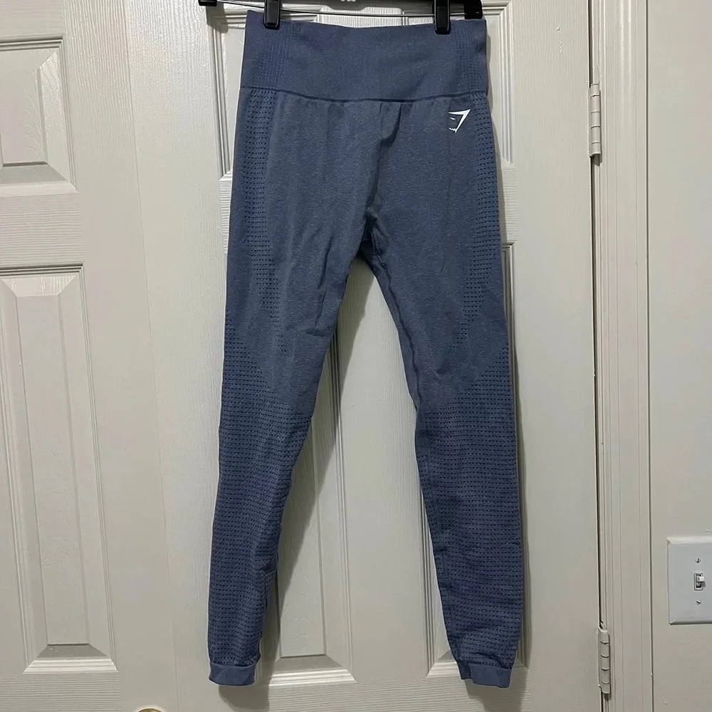 Gymshark Light Blue Logo Leggings